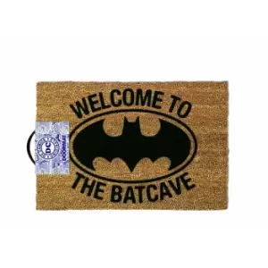 Batman Welcome To The Batcave Door Mat (One Size) (Black/Light Brown)
