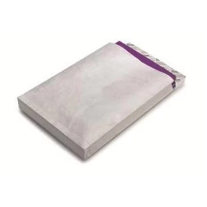 Tyvek E4 406x305x50mm Gusseted Envelopes 55gm2 Peal and Seal Extra Capacity Strong White 1 x Pack of 100 Envelopes