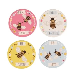 Sass & Belle Bees Coasters (Set of 4)