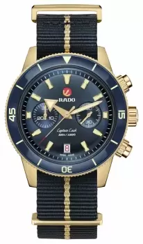 RADO R32146208 Captain Cook Automatic Chronograph 43mm Set Watch