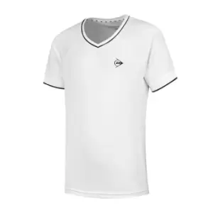 Dunlop Crew Neck T-Shirt Junior Girls - White