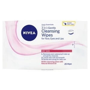Nivea Visage Cleansing Wipes Dry/Sensitive x 25