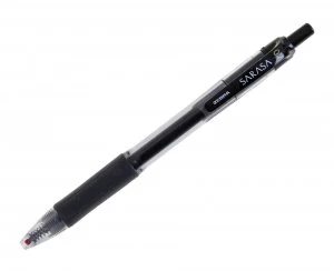 Zebra Sarasa Rollerball Pen Retractable 0.7mm Black