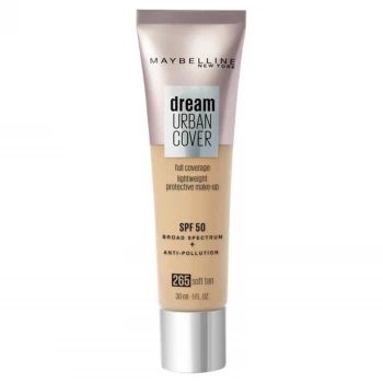 Maybelline Dream Urban Cover SPF50 Foundation 121ml (Various Shades) - 12 265 Soft Tan