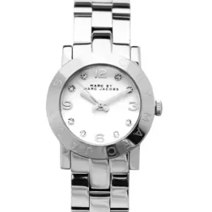 Amy Mini White Dial Stainless Steel Ladies Watch 26mm