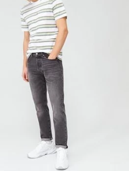Levis 501 Slim Taper Fit Jeans - Just Grey, Just Grey, Size 36, Length Regular, Men