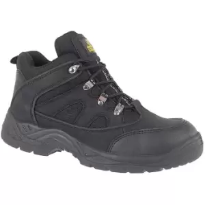 Amblers Unisex Steel FS151 SB-P Mid Boot / Mens Womens Boots (4 UK) (Black) - Black