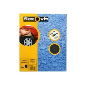 Flexovit - Wet & Dry Paper - P1500 - Pack Of 25 - 66254482065