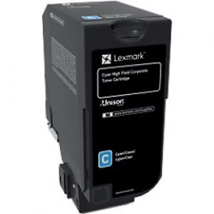 Lexmark 84C2HCE Cyan Laser Toner Ink Cartridge