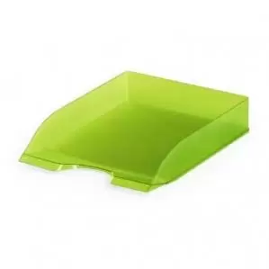 Durable Letter Tray BASIC Transparent Light Green Pack of 1