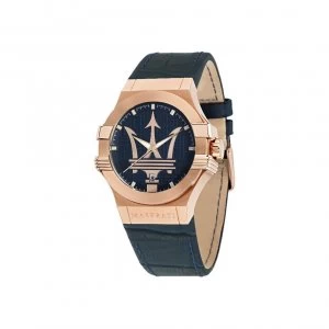Maserati Potenza Watch R8851108027 Watch Date Croco Leather Man