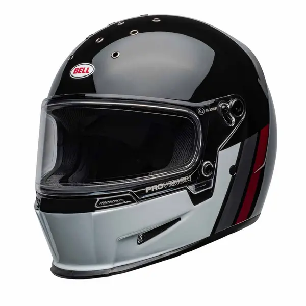 Bell Eliminator Black White Full Face Helmet Size XL