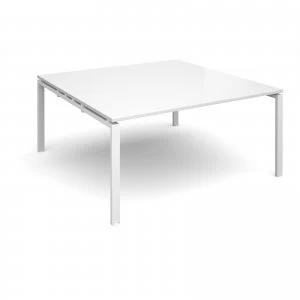 Adapt II Boardroom Table Starter Unit 1600mm x 1600mm - White Frame w
