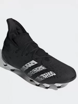 adidas Predator Freak.3 Multi-ground Boots, Black/White/Black, Size 12.5, Men