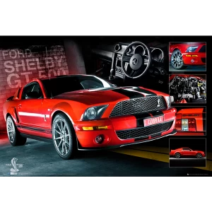 Easton Red Mustang GT500 Maxi Poster
