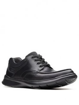 Clarks Cotrell Edge Shoe - Black Smooth Lea, Size 9, Men