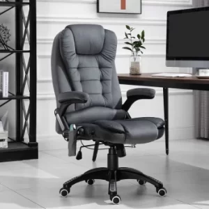 Alberto Velvet Executive Chair with Heating and Massage Function, Grey