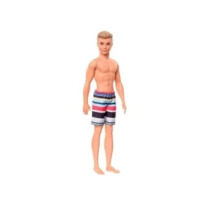 Barbie Ken Beach Blonde Doll with Swim Pants