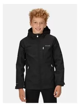 Boys, Regatta Kids Calderdale Ii Waterproof Jacket - Black, Size 13 Years