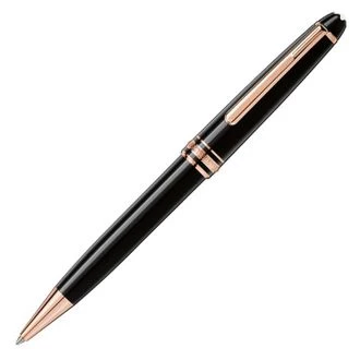 Mont Blanc - Meisterstuck Rose Gold-coated Classique Ballpoint Pen - Ballpoint Pens - Black
