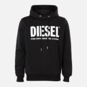 Diesel Mens Division Logo Hoody - Black - S
