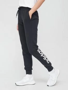 adidas Essentials Linear Fleece Pant - Black, Size 2Xs, Women