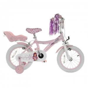 Cosmic Princess 14" Girls Bike - Pink/White