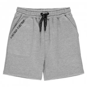 Firetrap Fleece Shorts Junior Boys - Grey Marl