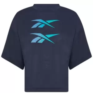 Reebok Boxy T Shirt Ladies - Blue