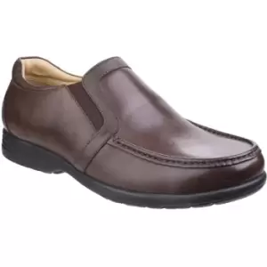 Fleet & Foster Mens Gordon Dual Fit Moccasin Leather Loafer Shoes UK Size 7 (EU 41, US 7.5)