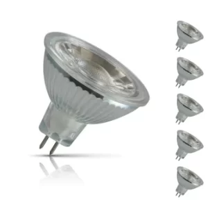 Crompton MR16 Spotlight LED Bulb GU5.3 5W (35W Eqv) Cool White 5-Pack 40°