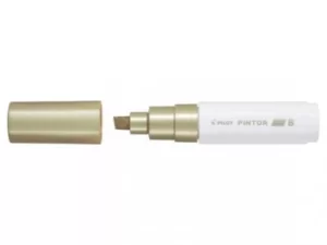 Pilot Pintor Broad Chisel Tip Paint Marker 8mm Gold Single Pen 4902505