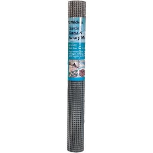 Wickes 25mm Galvanised Garden Cage and Aviary Wire Mesh - 900mm x 6m