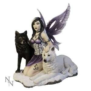 Ebony and Ivory Fairy Figurine