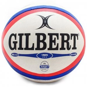 Gilbert Photon Rugby Ball - White/Red