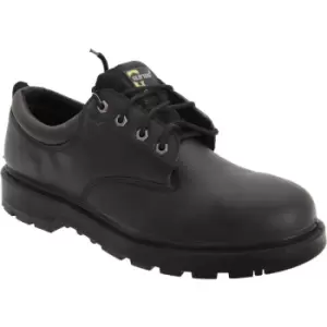 Grafters Mens Contractor 4 Eye Safety Shoes (9 UK) (Black) - Black
