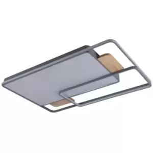 Cristal Indus Dimmable LED Flush Light 225W 14500 Lm 3CCT Rectangle