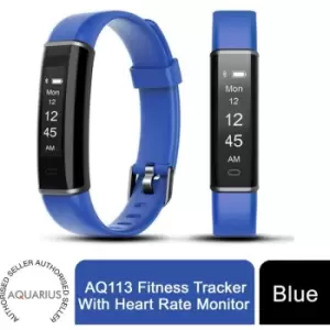 Aquarius AQ113 Fitness Tracker With Heart Rate Monitor- Blue