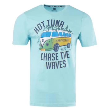 Hot Tuna Crew T Shirt Mens - Aqua Camper