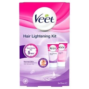 Veet Hair Lightening Cream for Face and Body 2 x 75ml