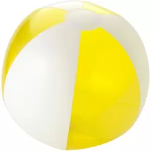 Bullet Bondi Solid/Transparent Beach Ball (One Size) (Yellow/White) - Yellow/White