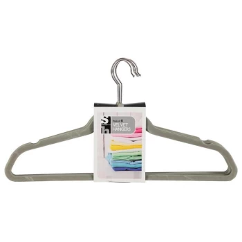 Stanford Home 6 Pack Velvet Hangers - Grey