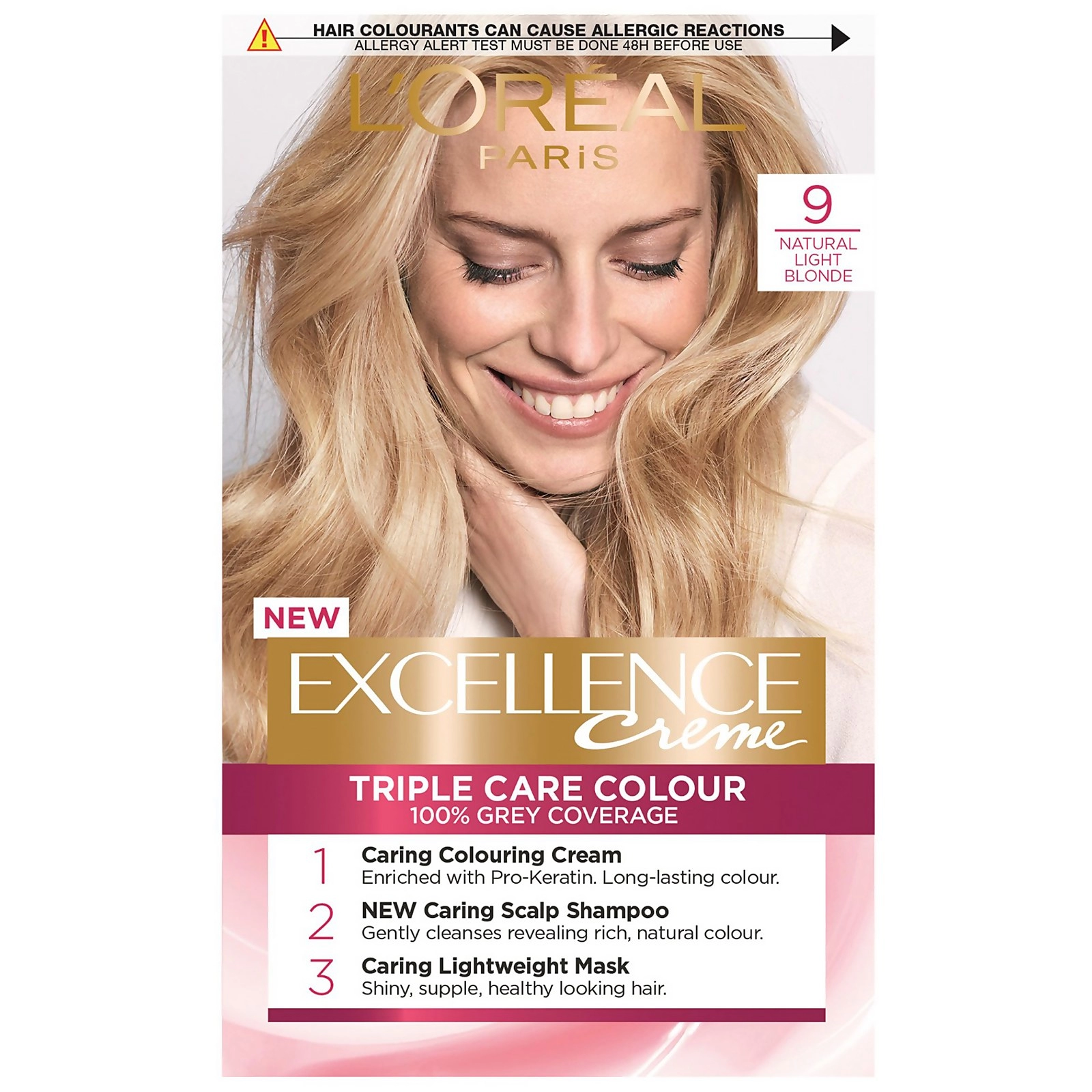 Excellence Creme 9 Natural Light Blonde Hair Dye Blonde