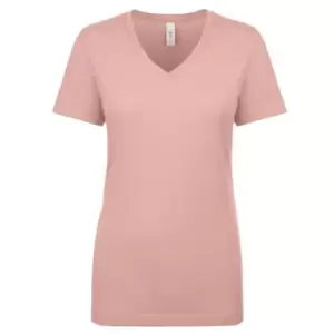 Next Level Womens/Ladies Ideal V-Neck T-Shirt (M) (Desert Pink)