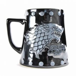 Game Of Thrones - Stark Stud Relief Large Tankard Mug