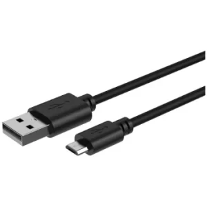Ansmann 1700-0129 Black Charging Cable USB A to Micro USB 1M length
