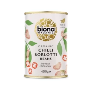 Biona Chilli Borlotti Beans 400g (2 minimum)