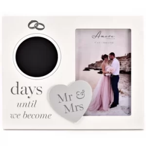 Amore MDF Countdown Frame with Chalk