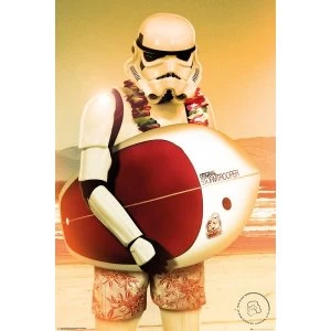 Stormtrooper Surf Maxi Poster