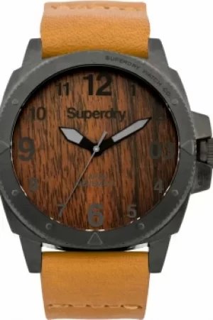 Mens Superdry Trident Wood Watch SYG161T